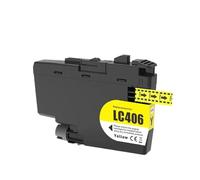 WYNAnGAI Cartuccia d'inchiostro LC406 compatibile con le stampanti MFC-J5855DW MFC-J5955DW J6555DW HL-JF1 MFC-J4335DW MFC-J4345DW MFC-J4535DW(1PCS-YELLOW)