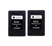 WYNAnGAI Cartuccia d'inchiostro nero Dat 2pk 61xl compatibile con stampante DeskJet 1000 1050 1051 2050 2540 3050 3051 3052 3054 3055 J110a J210a J310a