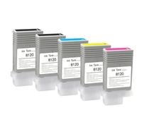 WYNAnGAI Cartuccia d'inchiostro PFI8120 da 130 ml compatibile con il pigmento delle stampanti TM5200 TM5205 TM5300 TM5305 con chip(PFI-8120 5color)