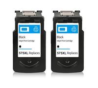 WYNAnGAI Cartuccia d'inchiostro PG575 CL576 PG575XL CL576XL 575 576 XL compatibile con i modelli TS3550i TS3551i TR4750i TR4751i(BK(2PC))