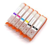 WYNAnGAI Cartuccia d'inchiostro ricaricabile compatibile PGI580 CLI581 per TR7550 TR8550 TS6150 TS6151 TS6250 TS9550 TS9551 TS6350 TS705(580 581 Refil 6Color)