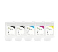 WYNAnGAI Cartuccia d'inchiostro ricaricabile PFI-120 PFI120 compatibile con stampante TM-200 TM200 TM-205 TM-300 TM-305 TM300 Set da 130 ml di 5 colori