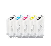 WYNAnGAI Cartuccia d'inchiostro ricaricabile PFI120 compatibile con stampanti TM200 TM205 TM300 TM305 Set da 130 ml di 5 colori con chip