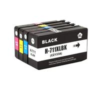 WYNAnGAI Cartuccia d'inchiostro sostitutiva per 711XL 711 compatibile con stampanti DesignJet T120 T520 Fornitura inchiostro completa(1set)