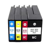 WYNAnGAI Cartuccia d'inchiostro universale 952XL 953XL 954XL 955XL compatibile con stampanti Officejet Pro 7740 8210 8216 8710 8715 8720 8725 8730(1 set)