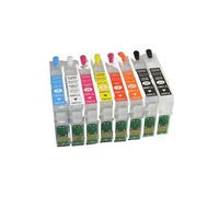 WYNAnGAI Cartuccia ricaricabile a 8 colori compatibile con Stylus Photo R2000 dotata di chip di ripristino automatico