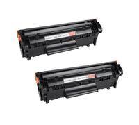 WYNAnGAI Cartuccia toner compatibile da 2 pacchi Q2612A per stampanti 1010 1012 1015 1020 3015 3020 3030 3050 1018 1022 1022N