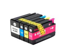 WYNAnGAI Confezione da 4 cartucce d'inchiostro compatibili per i modelli Office Jet 6100 6600 6700 7110 7610 7612 HP932XL HP933XL(1SET 932XL 933XL)