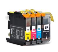 WYNAnGAI Einkshop Set di cartucce d'inchiostro compatibili da 5/4 pezzi per LC22UXL BK/C/M/Y per stampanti DCP-J785DW MFC-J985DW(4PCS)