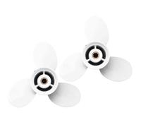 WYNAnGAI fuoribordo a Pale a 3 Pale 2X 6834594100EL 9 1/4 X 12 Compatibile con Alluminio Bianco da 9,9-15