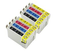 WYNAnGAI Inchiostro compatibile T0711 T0714 Per Office B40W BX300F BX310FN Stilo D78 D92 D120 DX4000 SX209 DX4450 SX115 S21 Stampanti(3 SETS(12PCS))