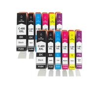 WYNAnGAI Set cartucce d'inchiostro compatibili per 480 481 PGI-480 CLI-481 per TS6140 TR7540 TR8540 TS704 TS6340 TS8340 TS8140 TS9140(6COLOR 2SET)