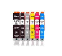 WYNAnGAI Set cartucce d'inchiostro compatibili PGI-870 CLI-871 per stampanti MG5780 MG6880 MG7780 PGI870XL CLI871XL 870XL 871XL Disponibile in 1 2 3 4 confezioni(6COLOR 1SET)