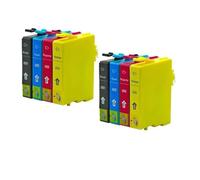 WYNAnGAI Set completo di cartucce d'inchiostro T0551 T0552 T0553 T0554 con chip compatibile con stampanti a getto d'inchiostro Stylus Photo RX420 RX425 RX520 R240 R245(2 sets)