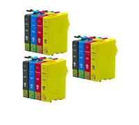 WYNAnGAI Set completo di cartucce d'inchiostro T0551 T0552 T0553 T0554 con chip compatibile con stampanti a getto d'inchiostro Stylus Photo RX420 RX425 RX520 R240 R245(3 sets)