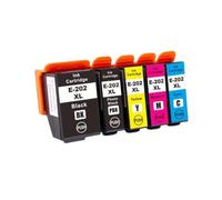 WYNAnGAI Set di 5 cartucce d'inchiostro 202XL T02G1 T02H1 compatibili con varie stampanti tra cui XP6000 XP6005 XP6100 XP6105(1SET)