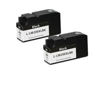 WYNAnGAI Set di cartucce d'inchiostro a colori compatibili per i modelli OfficeEdge Pro4000 Pro4000c Pro5500 Pro5500t 200XL 210XL 200 210XL(2PCS BLACK)