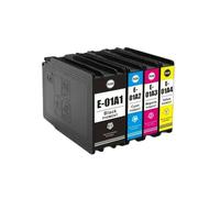 WYNAnGAI Set di cartucce d'inchiostro a getto d'inchiostro compatibili a colori per stampante WorkForce Pro WF-C8690 T01A1 T01A2 T01A3 T01A4(C)