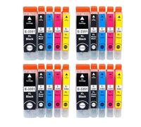 WYNAnGAI Set di cartucce d'inchiostro compatibili per 33XL T3351 T3361 per Expression XP 530 540 630 640 635 645 830 900 Stampanti EU da 1 a 10 confezioni(T3351-T3364 4set)
