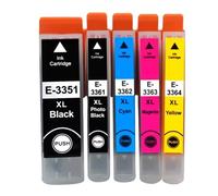 WYNAnGAI Set di cartucce d'inchiostro compatibili per 33XL T3351 T3361 per Expression XP 530 540 630 640 635 645 830 900 Stampanti EU da 1 a 10 confezioni(T3351-T3364 1set)