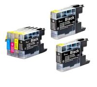 WYNAnGAI Set di cartucce d'inchiostro compatibili per modelli MFC J430W J825DW J5910DW J625DW J6510DW J6710DW LC17 LC77 LC79 LC450 LC1280(1SET ADD 2PCS BLACK)