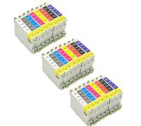 WYNAnGAI Set di cartucce d'inchiostro compatibili per stampante T0540 T0541 T0549 T0547 T0548 Stylus Photo R800 R1800(24pcs 3set)