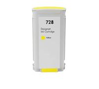 WYNAnGAI Set di cartucce d'inchiostro magnetiche 300ML 130ML compatibili con 728 per stampante a getto d'inchiostro DesignJet T730 T830(130ml Y)
