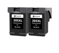 WYNAnGAI Sostituzione cartuccia d'inchiostro compatibile per stampanti 305XL 305 XL 305 2320 2710 2720 2730 1210 1215(2BLACK)