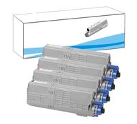 WYNAnGAI Toner compatibile 46490604 46490603 46490602 46490601 Per C532 MC573 C532dn C542dn MC563dn MC573dn Nero 7.000 pagine e colori 6.000 pagine Confezione da 4 colori