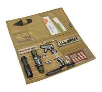 WYNEX Organizer per Pannello Parasole per Pickup F150, Grande Visiera Molle, Supporto tattico per Parasole Auto, con 3 Anelli e Cinghie a Strappo per RAM Tundra (35 cm)