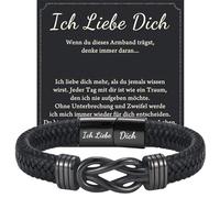 wynn's Regali da uomo, cinturino in pelle con incisione per papà, figlio, fratello, nipote, zio, marito, amico, regalo di compleanno, Natale, festa del papà, anniversario, San Valentino, 11.41, Pelle