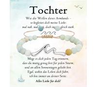 wynn's Regali per figlia, sorella, migliore amica, braccialetto ondulato, regalo per ragazze e donne, per compleanno, Natale, cresima, comunione, laurea, scuola, 11.41, Pietra, Senza Gemstone