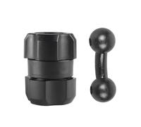 Wynrzyj Adattatore di prolunga a doppia sfera da 17 mm, con 360 rotazioni, dispositivo regolabile per auto, cruscotto, supporti di ventilazione, supporto magnetico per telefono