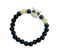 Wynrzyj Bello Gattino Design Bracciale Chiusura Magnetica Gioielli Per Amico Coppie Notte Luminosa Resina Bangle Night Luminoso Gattino Charm, Taglia unica, come descritto
