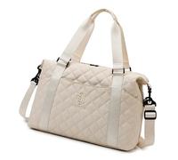 Wynrzyj Borsa a tracolla da donna grande capacità da viaggio per brevi viaggi con facile fissaggio valigia palestra borsa elegante Quick Journey Pack, bianco