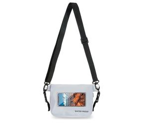 Wynrzyj Borsa da viaggio portatile impermeabile pratica borsa a tracolla spaziosa interna per la pesca nuoto essenziale rete PVC asciutto