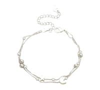 Wynrzyj Braccialetto regolabile a forma di cuore, per donne, ragazze, figlia, sorella, amico, farfalla, stella, Taglia unica, come descritto