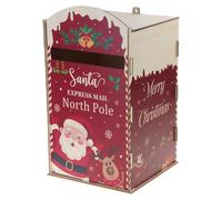 Wynrzyj Cassetta delle lettere fatta a mano Babbo Natale Renna Materiali In Legno Durevole Per Camini Decorazione Da Tavolo Renne Vacanza In Legno