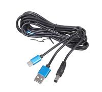 Wynrzyj Cavo di distribuzione di alimentazione da 5 V con doppia uscita USB a tipo C e 5 x 2 mm Connettori per la ricarica di elettronica. Cavo di alimentazione a doppia testa