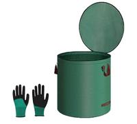 Wynrzyj Confezione da 2 sacchi per rifiuti da giardino in tessuto di Presentation, con chiusure sicure e comodi treni per un efficiente controllo dello sporco. Sacchetto per aghi laccato