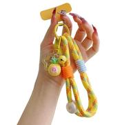 Wynrzyj Cordino colorato Antislip Mobile Cordino Con Accessori Frutta Cartone Animato Gancio In Metallo Rinforzato Per Dispositivi Sicurezza Collare del Telefono Adatto