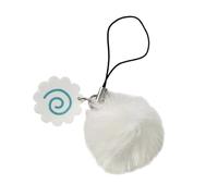 Wynrzyj Creativo Cerchio Pesce Portachiavi Con Pompom Multicolori Polpo Acrilico Pendente Regalo Personalizzato Pompom Fatti A Mano Cellulare Charm Portachiavi, Blu, Taglia unica