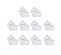 Wynrzyj Cucciolo creativo Ciondolo in resina a forma di cucciolo alla moda disegni pendenti in resina per collezionisti e appassionati di artigianato dolce incantesimo animale, Taglia unica, come