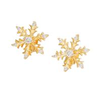 Wynrzyj Fiocchi di Neve Design Universale Cuffia Clip Durabilità Galvanizzato Clip Clip di Rame Cuffie Accessori Sicuro La Vestibilità Per Sport Fiocchi Di Neve Cuffie Clip