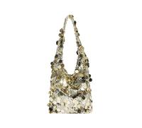 Wynrzyj Moderna borsa da ufficio Sparkles oversize, per donne che lavorano, comoda tracolla business essenziale, lavoro elegante, gold