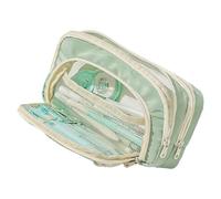 Wynrzyj Multi Layer, astuccio per matite di grande capacità, estetico, per studenti, grande capacità, scatola per l'estetica, verde