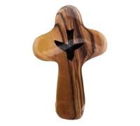 Wynrzyj Piccole croci in legno d'ulivo si adattano perfettamente ai palmi. Conserva in tasca o in borsa. Sono una fantastica croce di preghiera per la mano