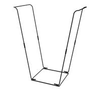 Wynrzyj Sacchetto riutilizzabile in metallo rivestito in ruggine, supporto per cestino da 30 - 45 galloni per rifiuti da giardino, telaio flessibile per esterni e rifiuti