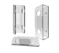 Wynrzyj Supporto per computer portatile trasparente in acrilico sotto la scrivania Mensola da parete con regolazione in altezza per l'organizzazione delle aree di lavoro da parete/scrivania due