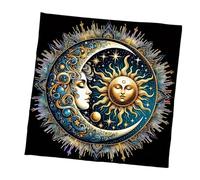 Wynrzyj Tarocchi Tovaglia modello luna sole astrologia misure tessuto altari carte tavolo tessuto arazzo stregoneria fornitura divino tavolo carta decorazione parete